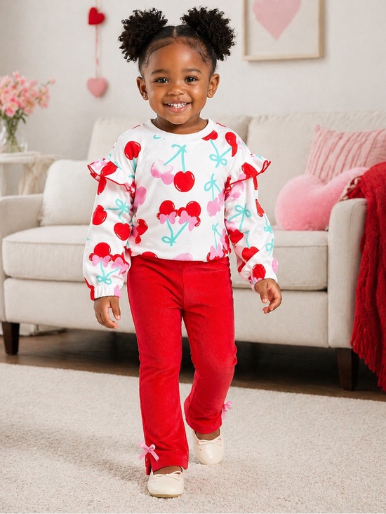 Disney Other - Disney Minnie Mouse Velour Set 2T NWT Red Cozy Outfit Gift